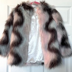 Faux fur coat